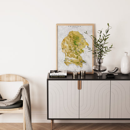 Coahuila, Mexico – Satellite Shaded Relief Map