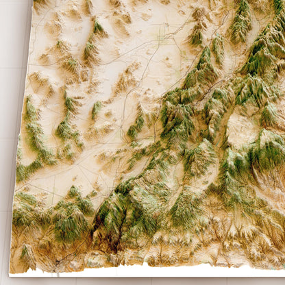 Utah 3D Relief Map – Satellite Terrain Wall Art