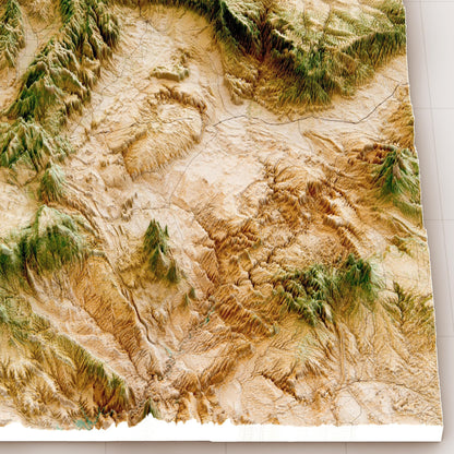 Utah 3D Relief Map – Satellite Terrain Wall Art